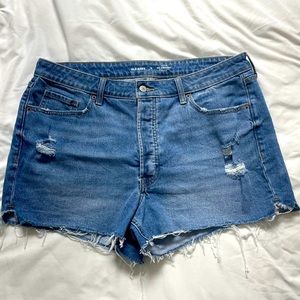 Old Navy OG Straight High Rise Denim Shorts